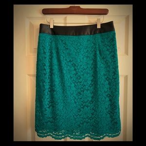 Banana Republic L’Wren Scott Lace Pencil Skirt, 10